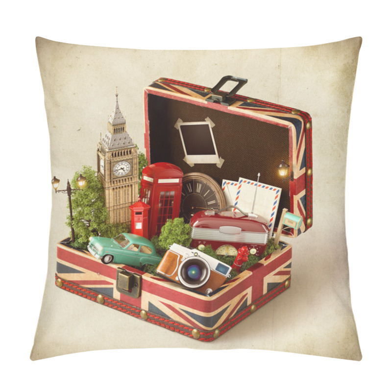 Personality  London Traveling Concept Pillow Covers