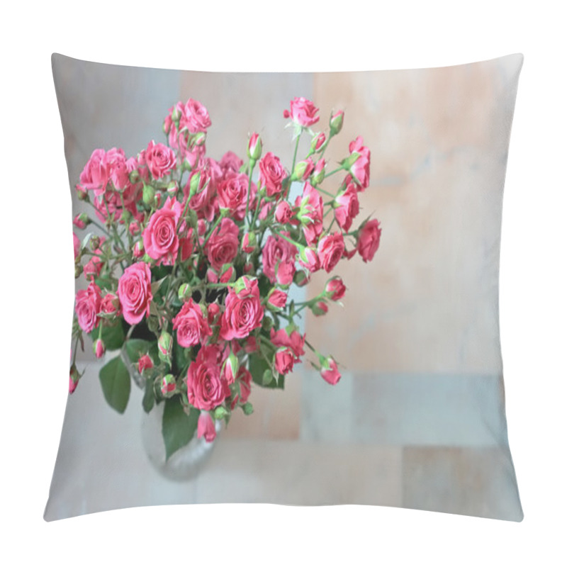 Personality  Bouquet Of Pink Roses Pillow Covers