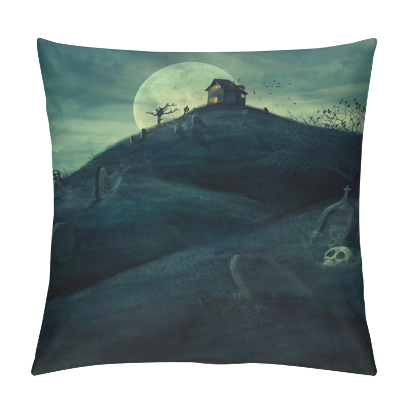 Personality  Halloween Graveyard Pillow Covers