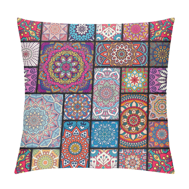 Personality  Ethnic Floral Seamless Pattern Pillow Covers