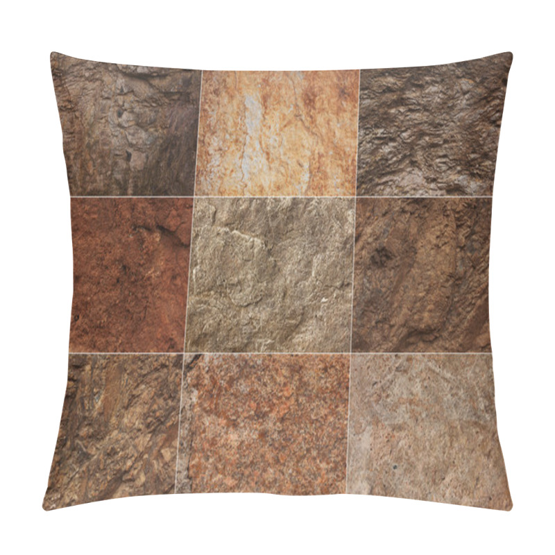 Personality  Stone Surfaces Of Different Textures Pillow Covers