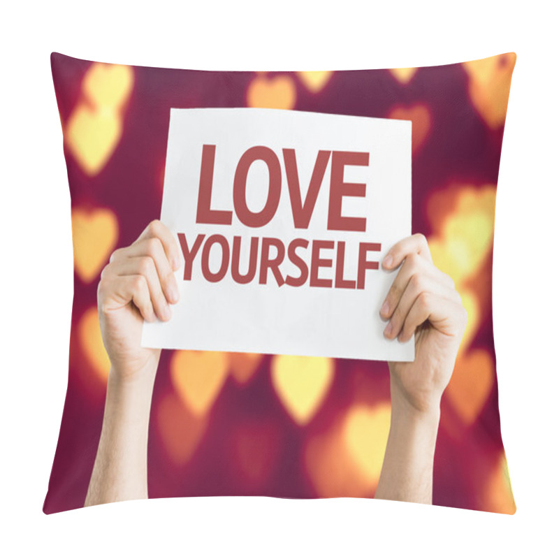 Personality  Love Yourself Card Pillow Covers