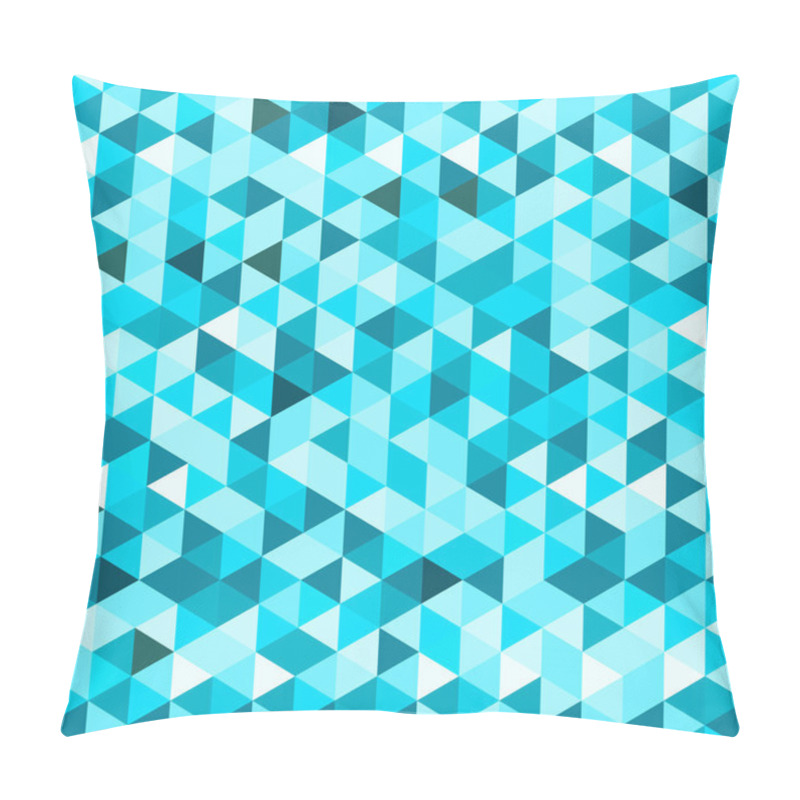 Personality  Blue Geometric Background Pillow Covers