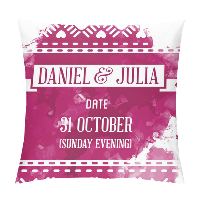 Personality  Wedding Invitation Card Pillow Covers