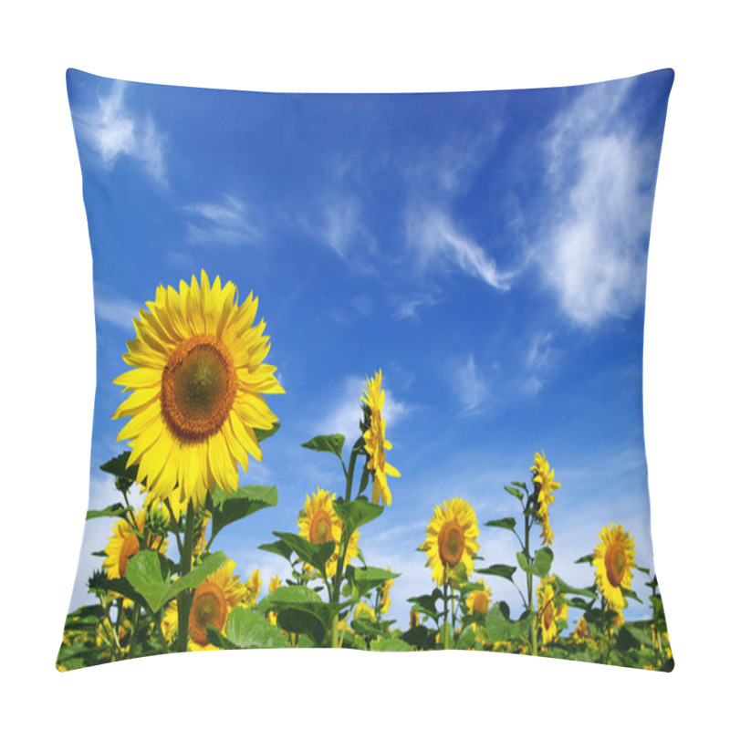 Personality  Sunflower Field Pillow Covers