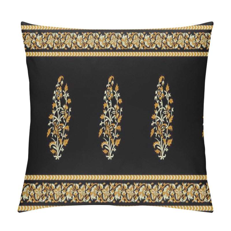 Personality  Seamless Traditional Indian Border Pillow Covers