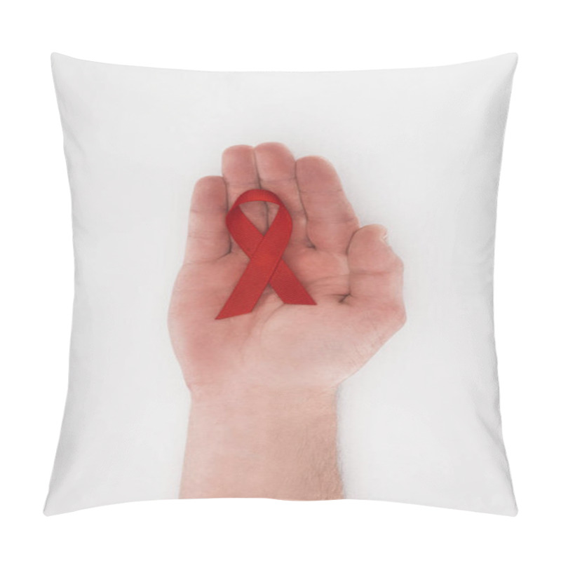 Personality  Red Aids Ribbon Pillow Covers