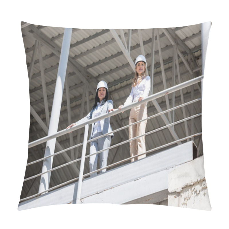 Personality  Architects In Formal Wear Standing At Construction Pillow Covers