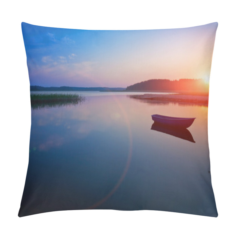 Personality  Sunrise Over The Lake Pillow Covers