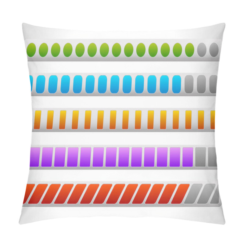 Personality  Progress Or Loading Bars Pillow Covers