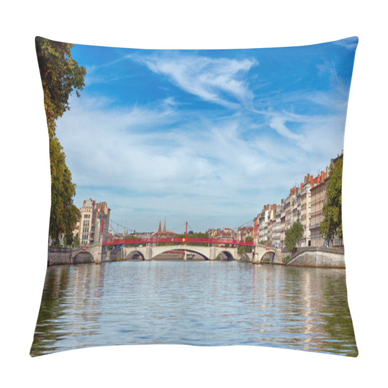 Personality  View Of Lyon With Saone River Pillow Covers