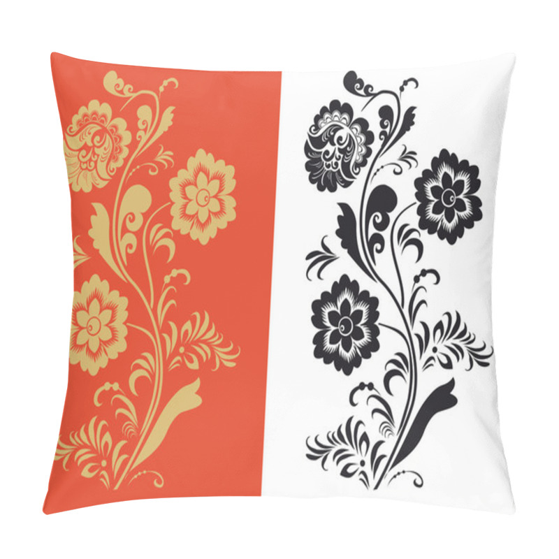 Personality  Pattern In Style Hohloma National Creativity Pillow Covers