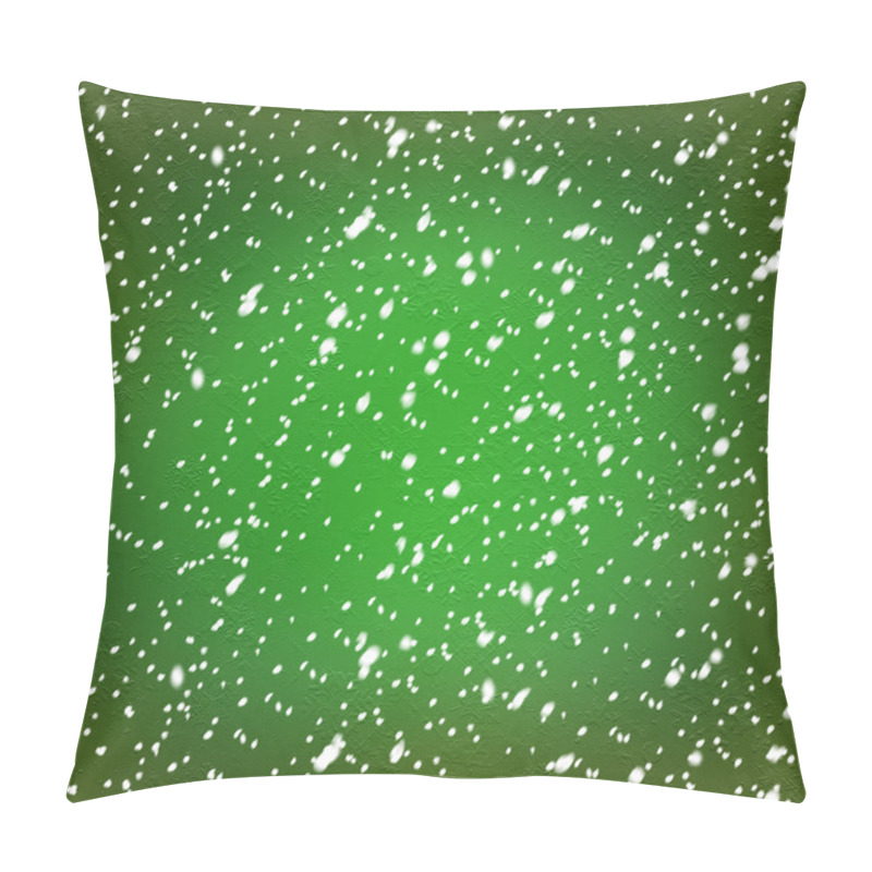 Personality  Beautiful Snowflakes On Abstract Background With Bokeh Effect  Pillow Covers