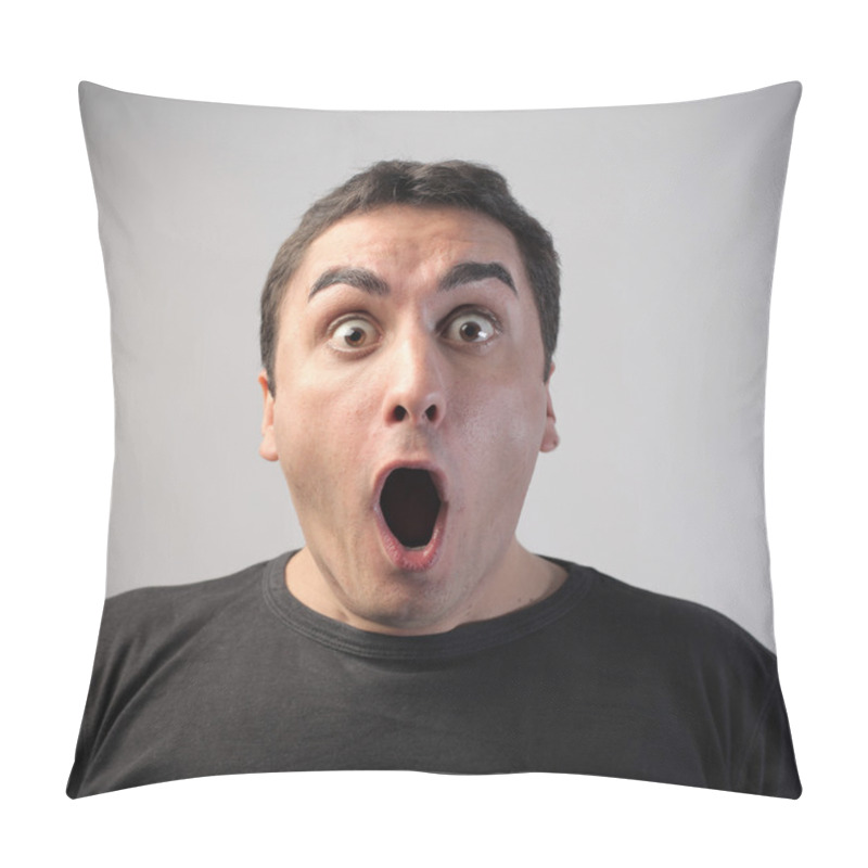 Personality  Shocked Man Pillow Covers