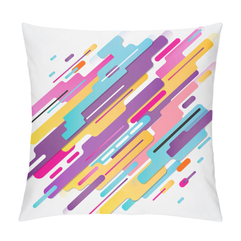 Personality  Abstraction Modern Style Composition Made Of Various Rounded Sha Pillow Covers