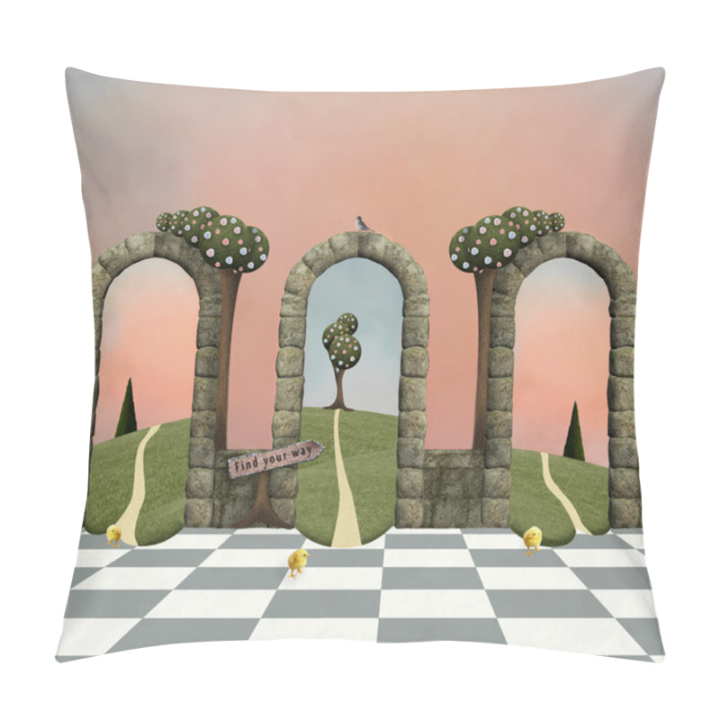 Personality  Wonderland Series - Make Your Choice, Conceptual Background Pillow Covers