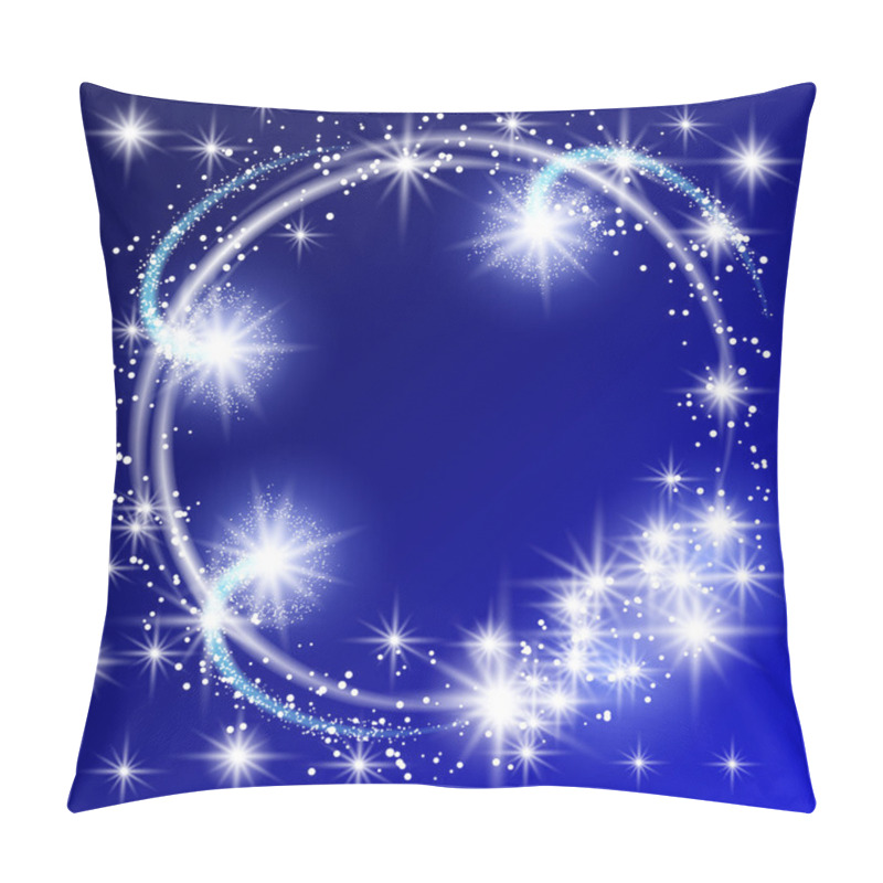 Personality  Glowing Blue Background  Pillow Covers