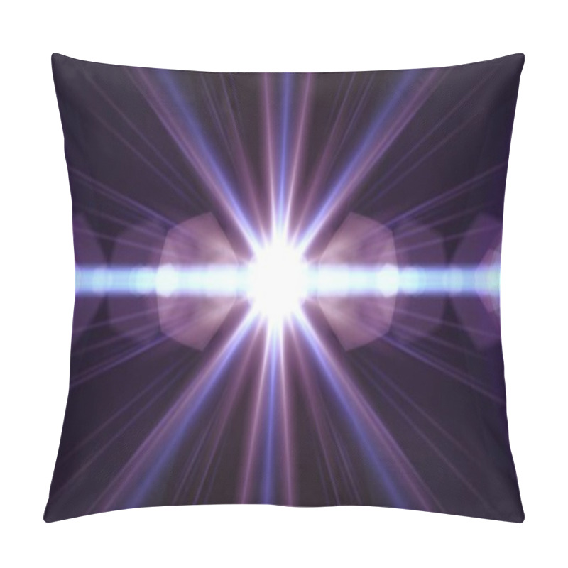 Personality  Flash Lights Optical Lens Flares Shiny Illustration Art Background New Natural Lighting Lamp Rays Effect Colorful Bright Stock Image Pillow Covers