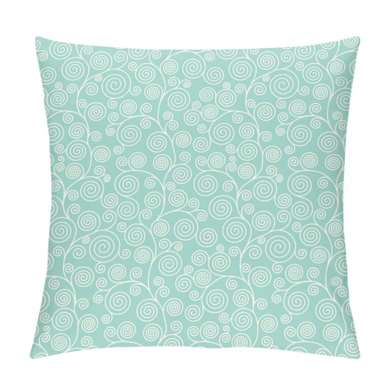 Personality  Seamless Pattern With Curvy Spirals Pillow Covers