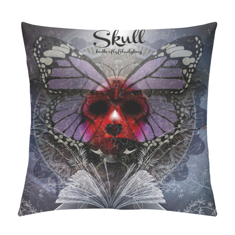 Personality  Mystery Cover Design With Red Skull  Pillow Covers