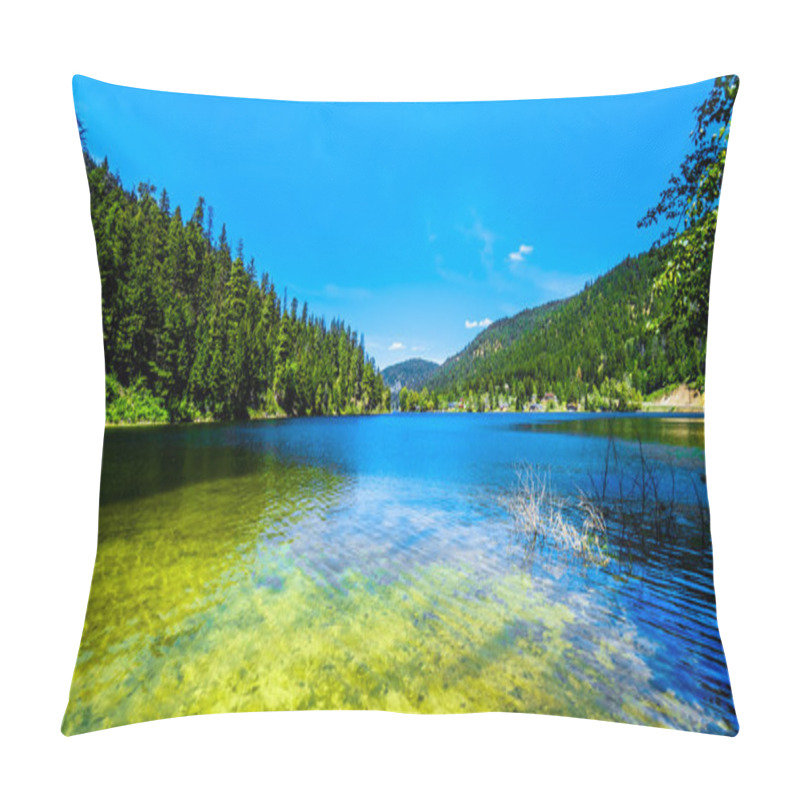 Personality  The Crystal Clear Waters Of Allison Lake Along Highway 5A Between The Towns Of Merritt And Princeton In Beautiful British Columbia, Canada  Pillow Covers