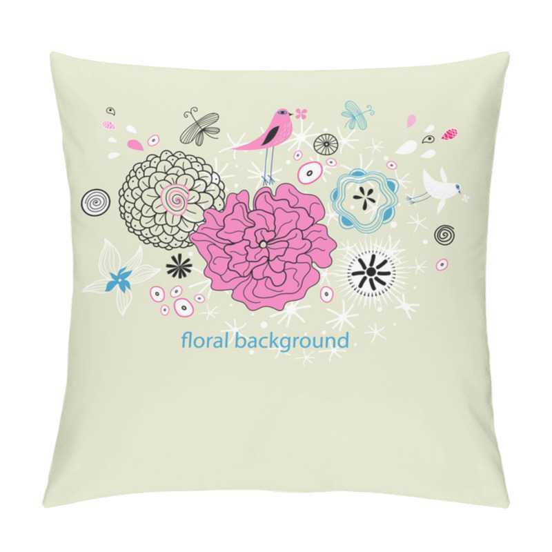 Personality  Floral Background Pillow Covers