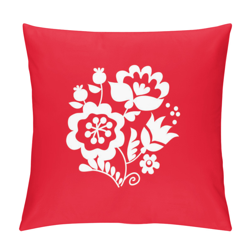 Personality  Traditional European Ukrainian Ornament. Rustic Floral Wedding C Pillow Covers