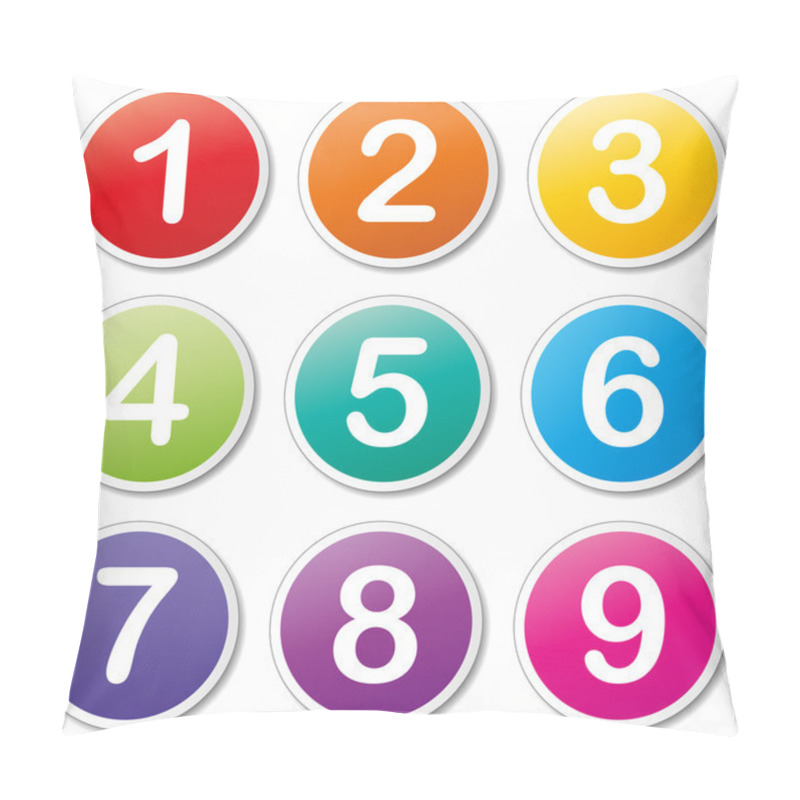 Personality  Vector Numbers Icons Pillow Covers