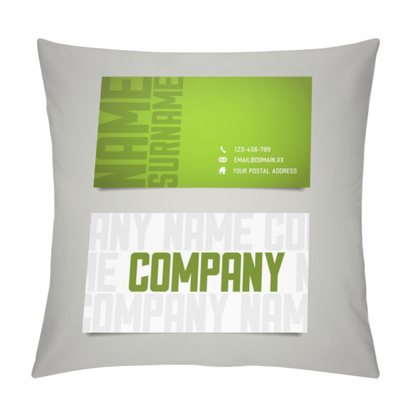 Personality  Modern Simple Business Card Template Pillow Covers