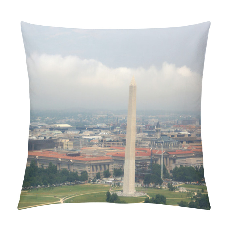 Personality  Washington Monument Aerial View On The Washington Mall Pillow Covers