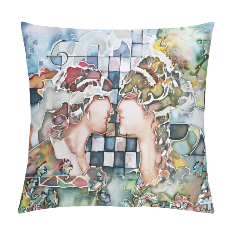 Personality  Illustration Of Gemini Astrological Sign Pillow Covers