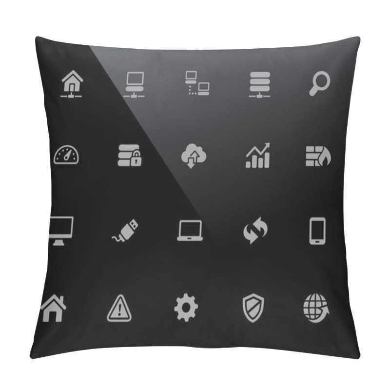 Personality  Web Developer Icons // 32px Series - Vector Icons Adjusted To Work In A 32 Pixel Grid. Pillow Covers