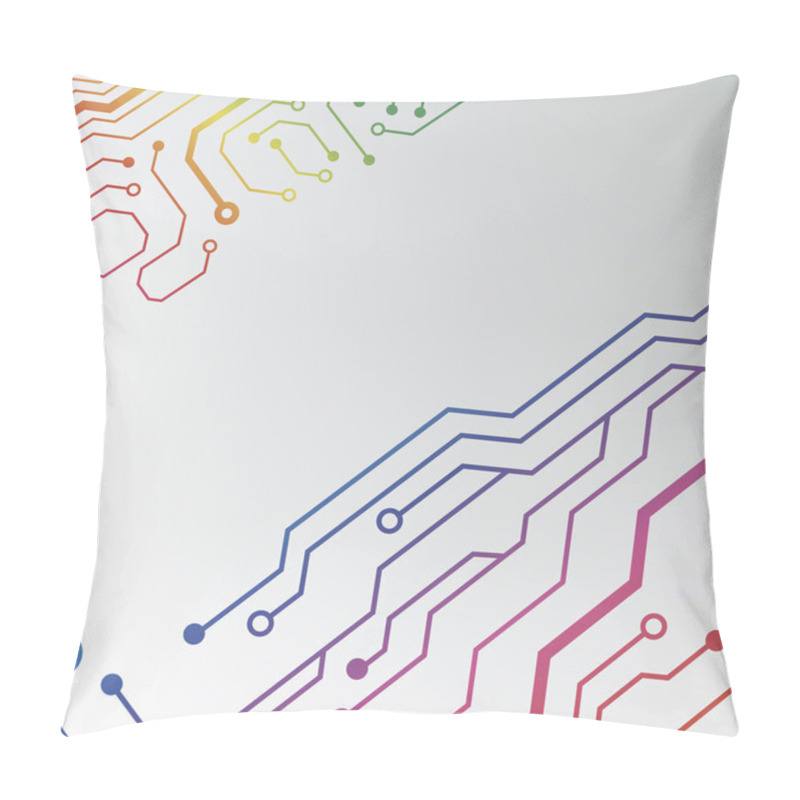 Personality  Circuit Board Background Pillow Covers