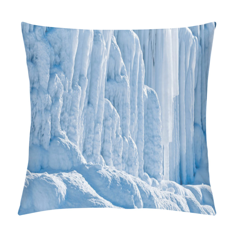 Personality  Ice Formations. Forms Of Frozen Water. Pillow Covers