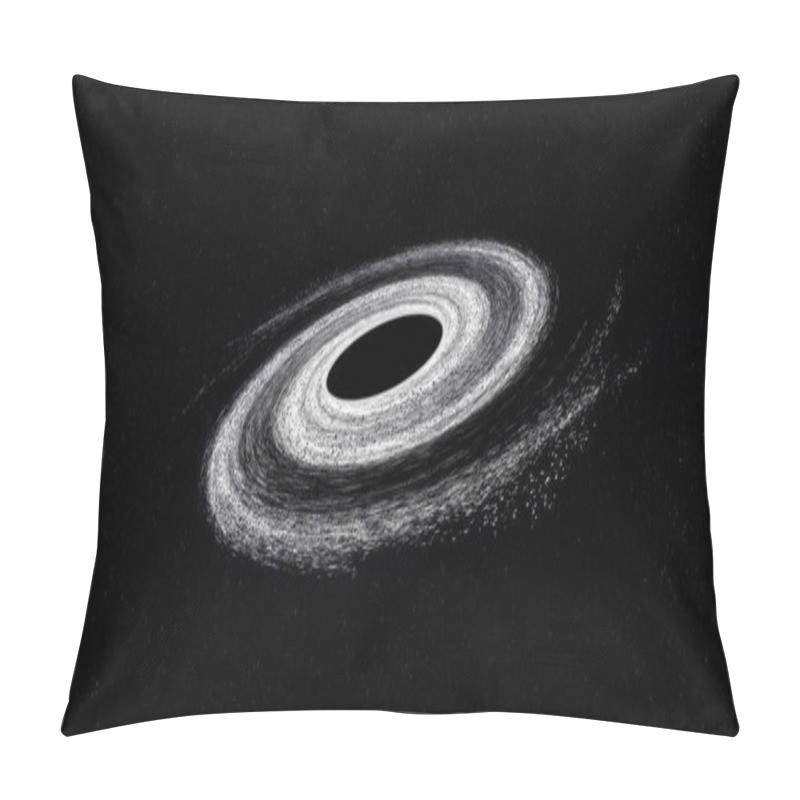 Personality  Black Hole With White Border Somewere In Space. Elements Of This Image Were Furnished By NASA. Pillow Covers