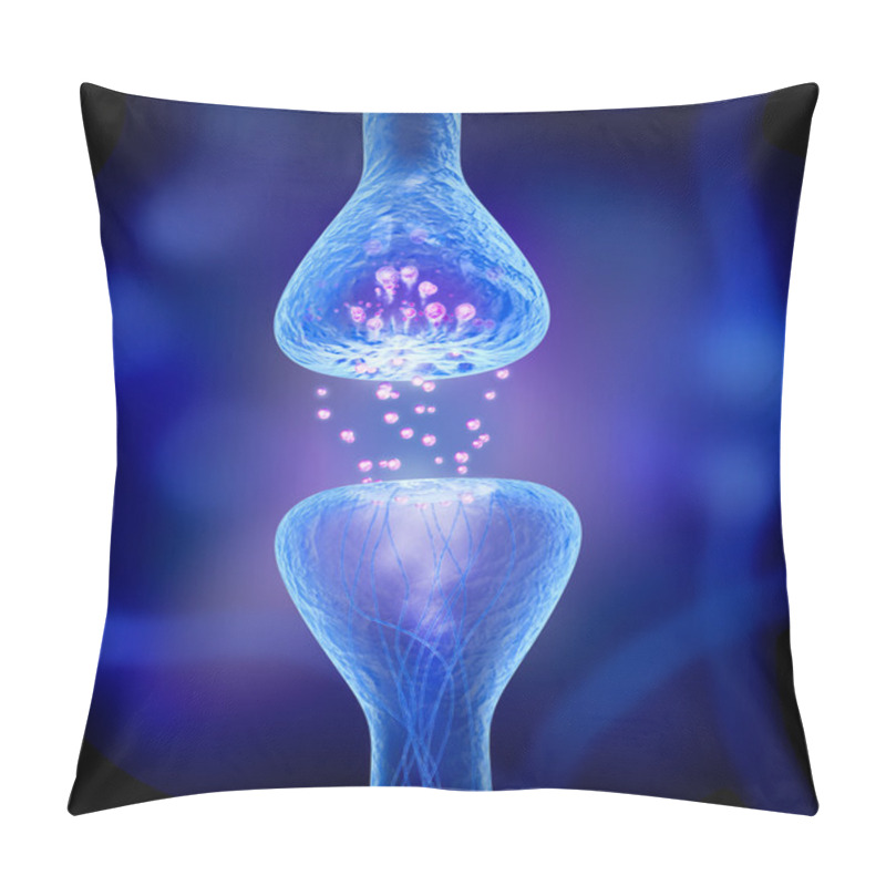 Personality  Active Receptor Isolated On Blue Pillow Covers