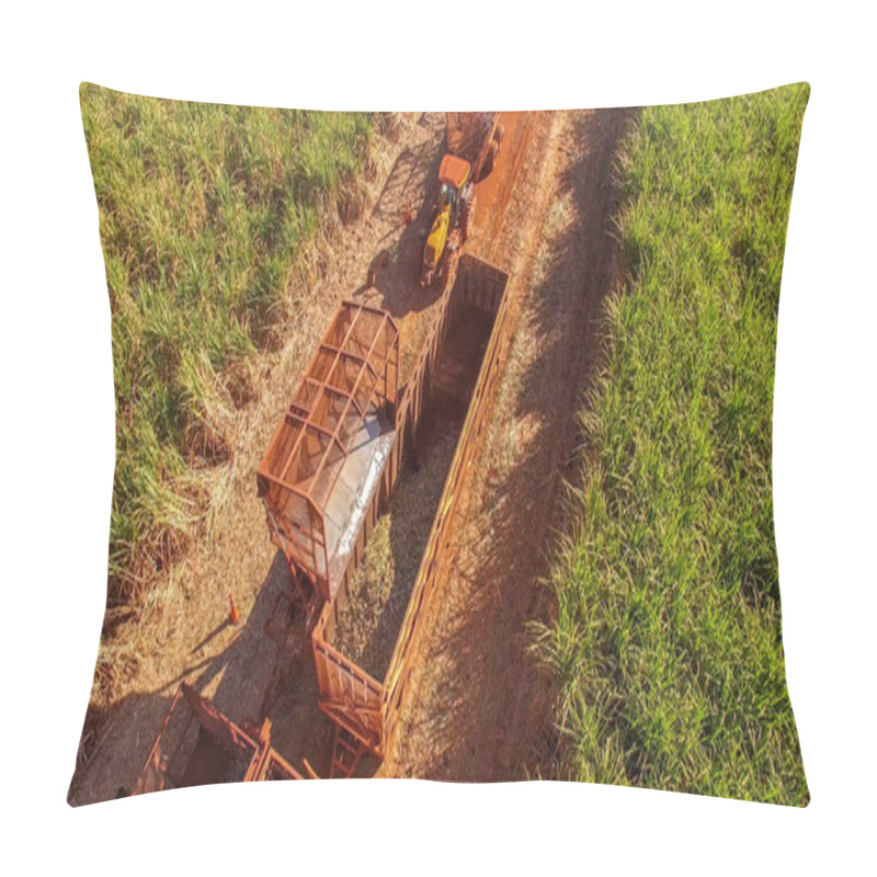 Personality  Sugar Cane Hasvest Plantation Aerial Pillow Covers