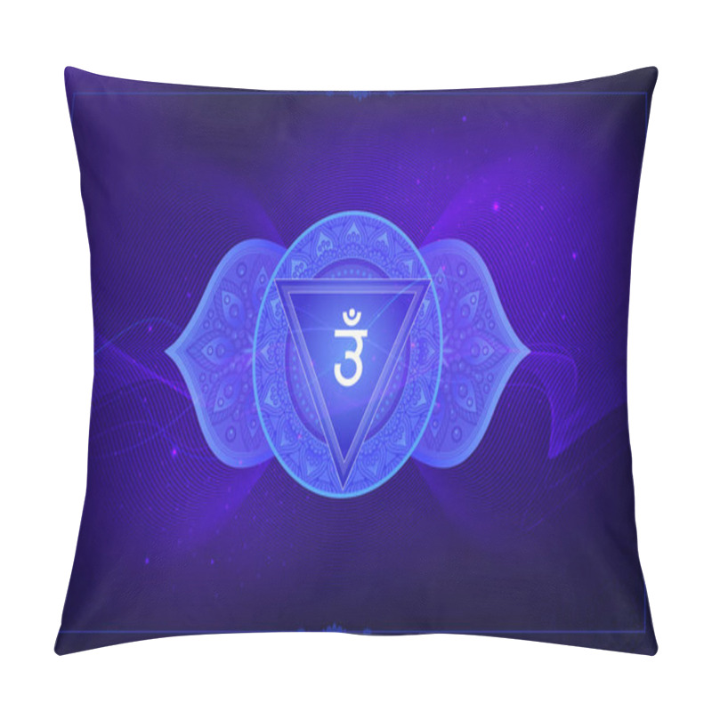 Personality  Third Eye Or Ajna Chakra-vector Symbol Design Pillow Covers