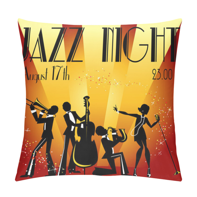 Personality  Jazz Band Pillow Covers