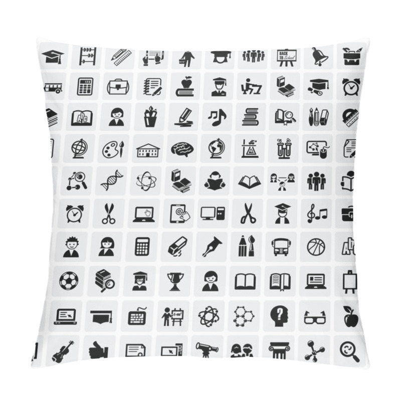 Personality  Education Icons Pillow Covers