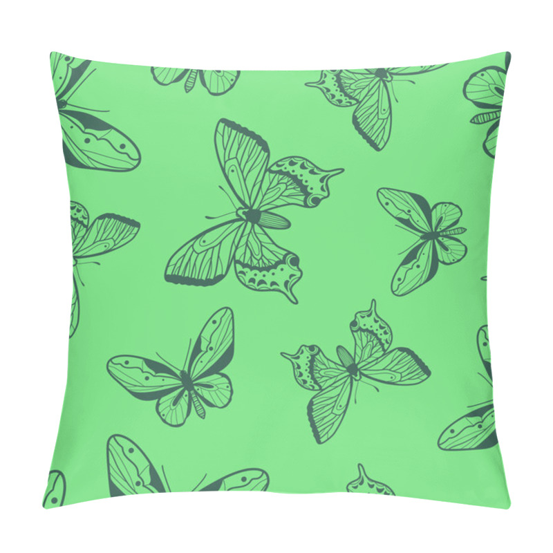 Personality  Butterflies Seamless Pattern. Pillow Covers