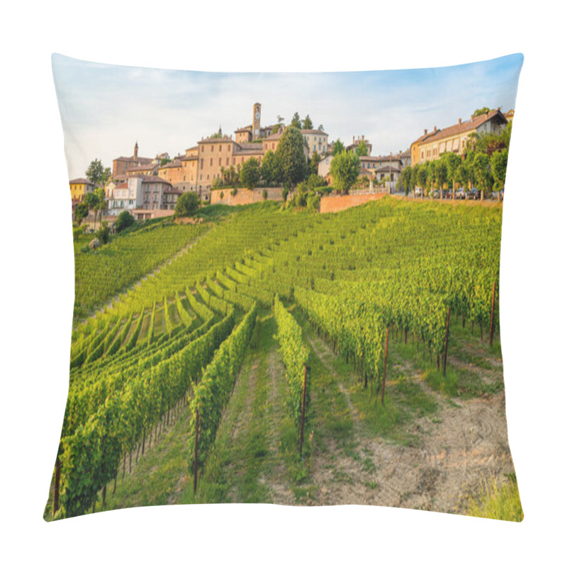 Personality  The Beautiful Village Of Neive And Its Vineyards In The Langhe Region Of Piedmont, Italy. Pillow Covers