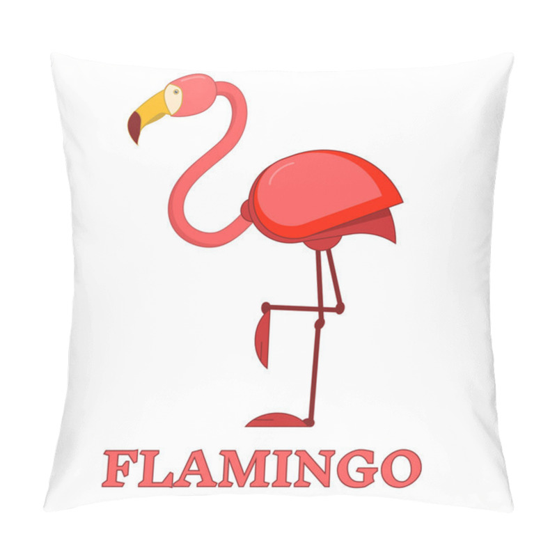 Personality  Rosy Flamingo Linear Icon Pillow Covers