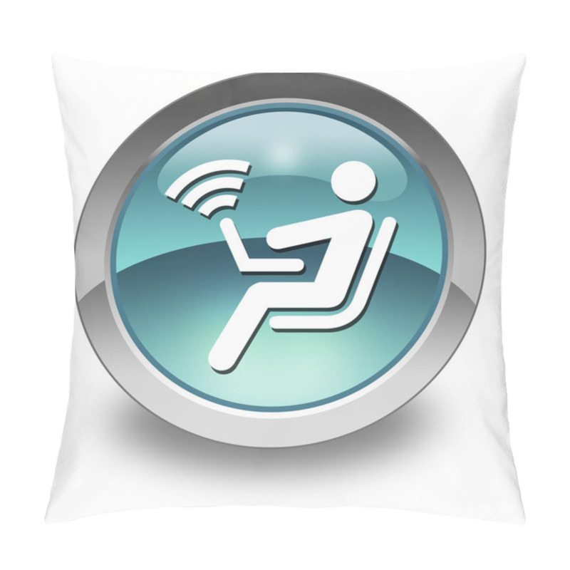 Personality  Icon, Button, Pictogram Wireless Access Pillow Covers