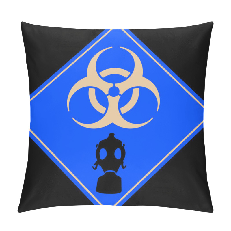 Personality  Traffic Sign Gas Toxic Pillow Covers