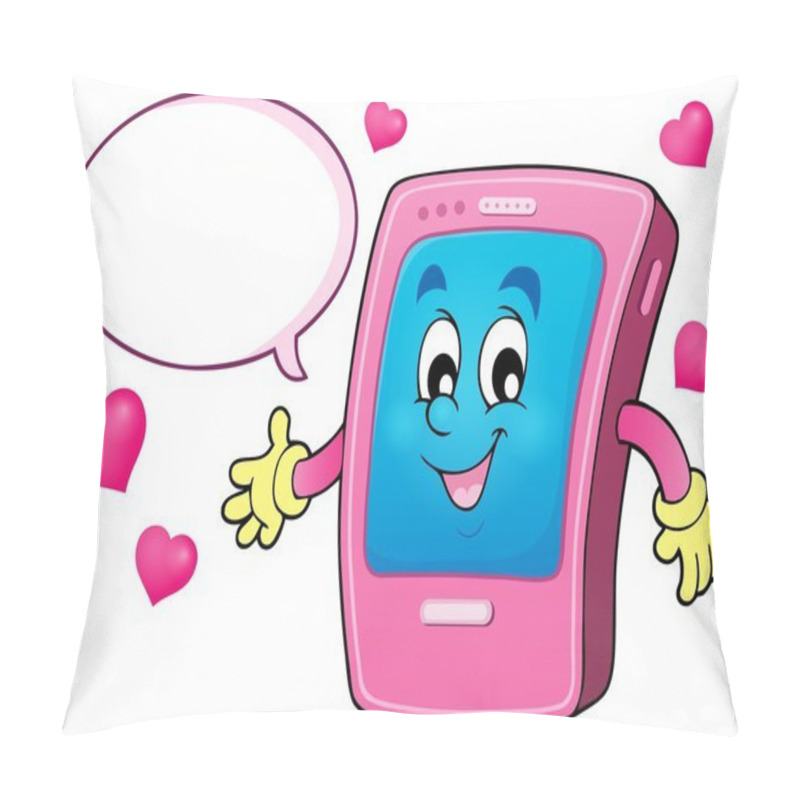 Personality  Cartoon Smartphone Theme 4 Pillow Covers