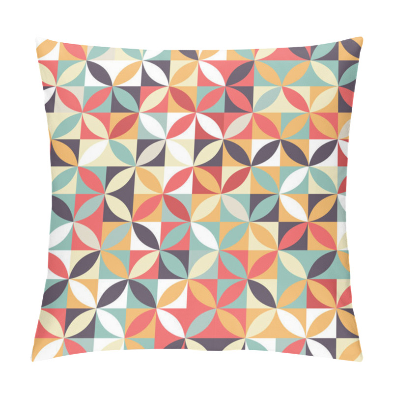 Personality  Abstract Background With A Retro Styled Pattern Pillow Covers