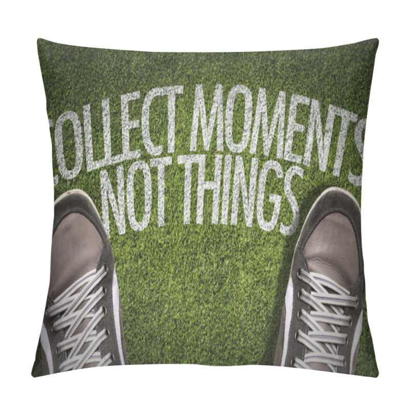 Personality  Sneakers On The Grass With The Text Pillow Covers