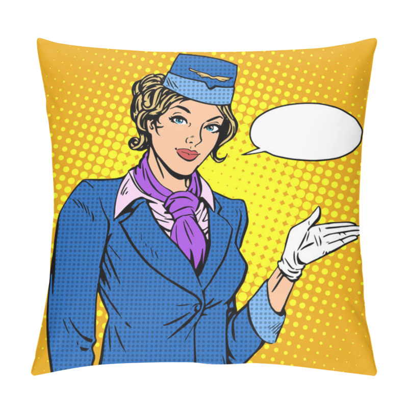 Personality  Stewardess Airline Invites You To Board Pillow Covers