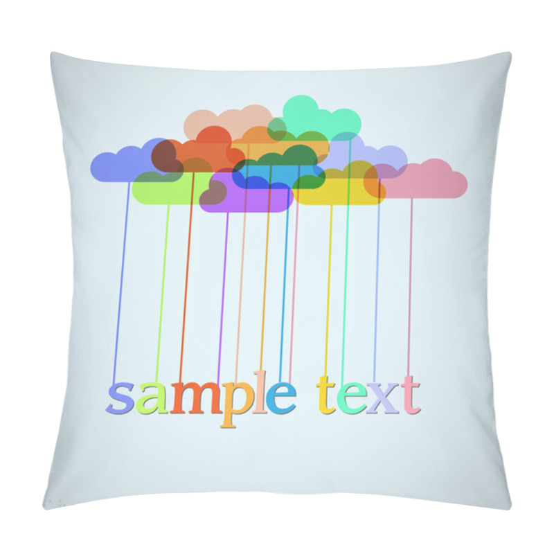 Personality  Clouds Of Rainbow Pillow Covers